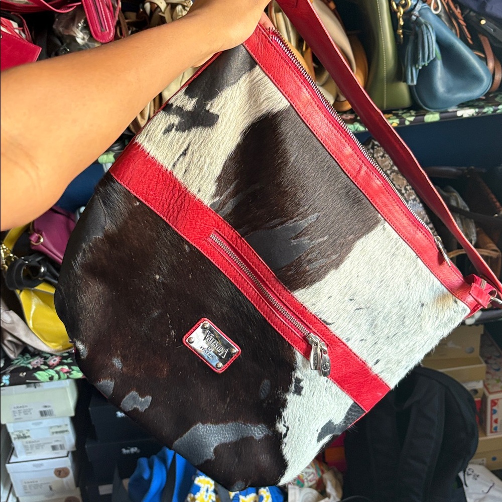 Leather and Fur Purse